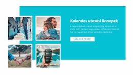 Kalandos Utazások - Egyszerű Webhelysablon