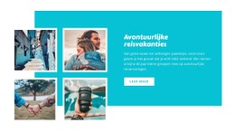 Avontuurlijke Reizen Vakanties Website Met Één Pagina
