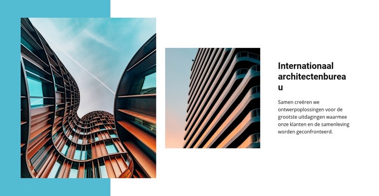 Internationaal architectenbureau Website ontwerp