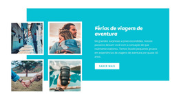 Férias Para Viagens De Aventura - Modelo De Site Simples