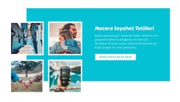 Macera Seyahati Tatilleri Için Çok Amaçlı Web Sitesi Modeli