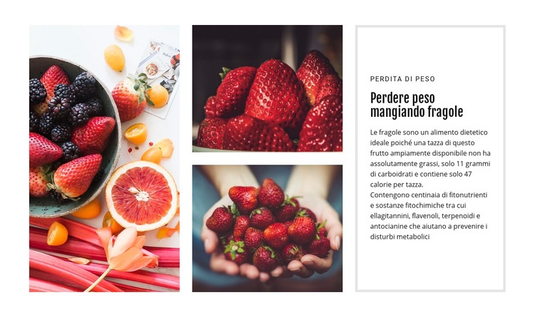 Fragole per dimagrire Modello HTML5