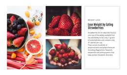 Strawberries For Weight Loss - Easy-To-Use One Page Template