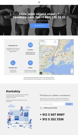 Hledejte Kontakty Šablona Webu HTML CSS