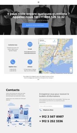 Maquette De Site Web La Plus Créative Pour Rechercher Des Contacts