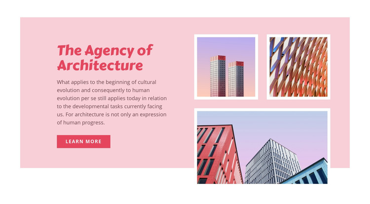 Building infrastructure Homepage Design