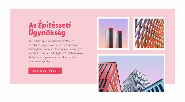 Infrastruktúra kiépítése Weboldal sablon