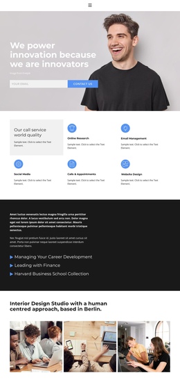 We Prioritize - Single Page Website Template