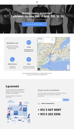 Poszukaj Kontaktów Szablon Strony Internetowej HTML CSS