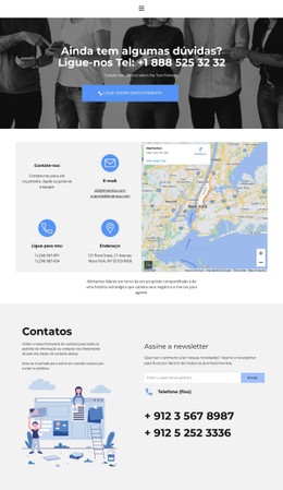 Procure Contatos Modelo De Site HTML CSS