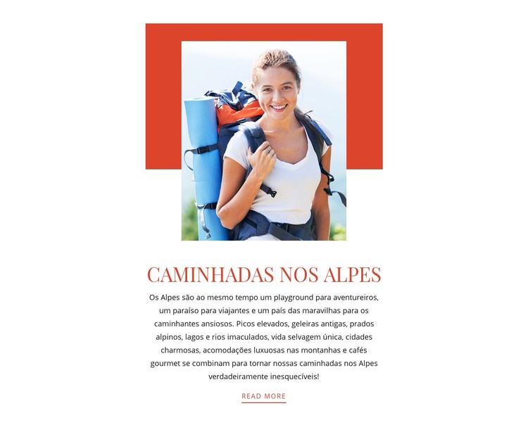 Caminhadas nos Alpes Template CSS