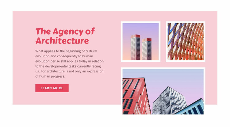 Building infrastructure Website Mockup