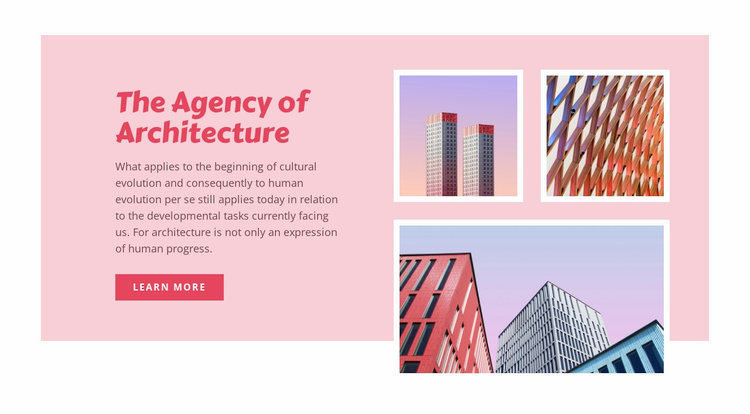 Building infrastructure Landing Page