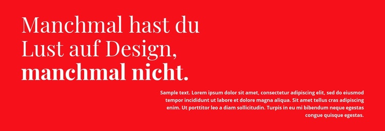 Design und Dekor Landing Page