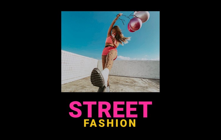 Street youth fashion Elementor Template Alternative