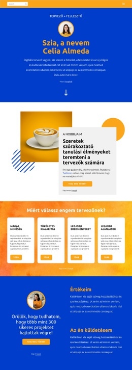 Szenvedéllyel Fejlődni – Üzleti Prémium Webhelysablon