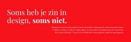 Ontwerp En Inrichting Eenvoudige HTML CSS-Sjabloon