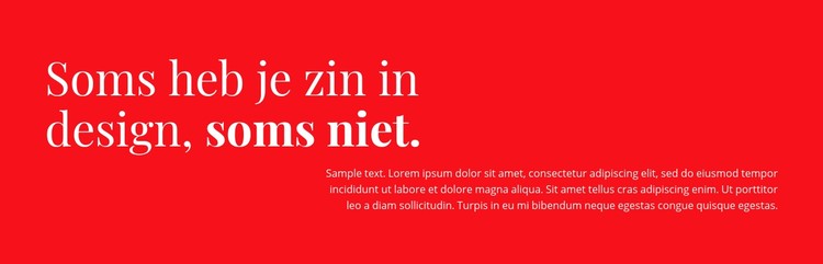 Ontwerp en inrichting CSS-sjabloon