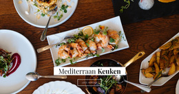 Mediterrane Keuken - Gratis Websitesjabloon