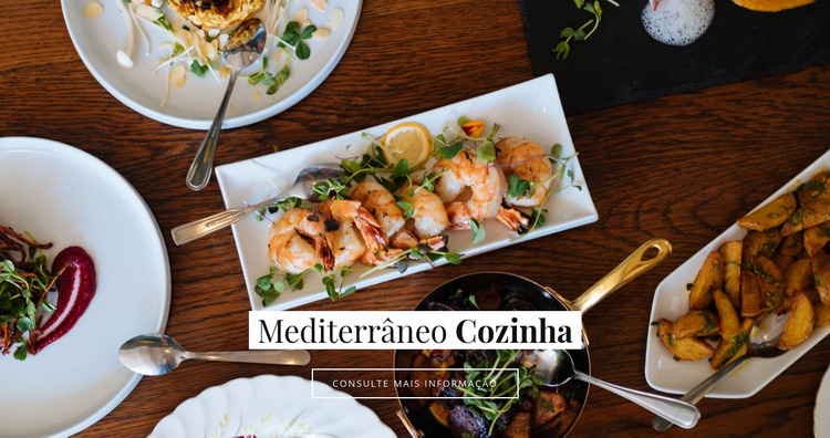 Cozinha mediterrânea Template Joomla