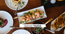 Akdeniz Mutfağı - HTML Sayfası Şablonu