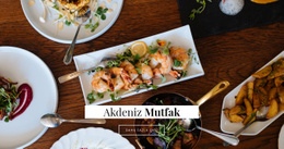 Akdeniz Mutfağı - Bir Sayfalık Şablon