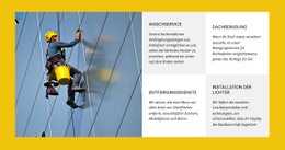 Hochhausfensterreinigung - Kreatives Mehrzweck-Website-Design