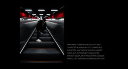 Foto, Text Und Dunkler Hintergrund – Fertiges Website-Design