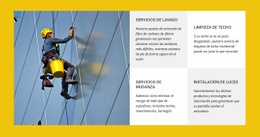 Limpieza De Ventanas De Gran Altura: Plantilla Adaptable HTML5