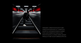 Photo, Text And Dark Background - HTML Template Code