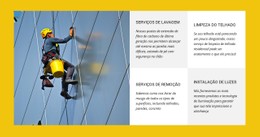 Layout CSS Gratuito Para Limpeza De Janelas Altas