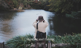 Hunting And Fishing - Free Website Template