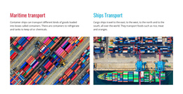 Transportation Service - Free One Page Website