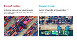 Serviço De Transporte Modelo De Site CSS Gratuito