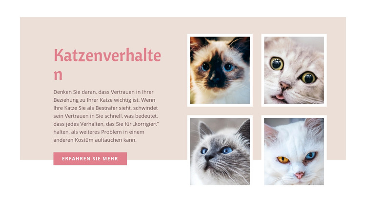 Haustierpflege und Liebe HTML-Vorlage