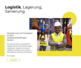 Logistik, Aufarbeitung – Vorlage Für Website-Builder