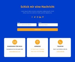 Mehrzweck-HTML5-Vorlage Für Schick Mir Eine Nachricht