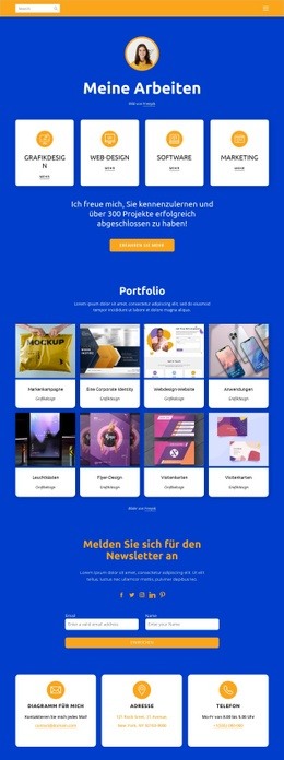 Webdesign Und Grafikdesign - Anpassbarer Professioneller Website-Builder