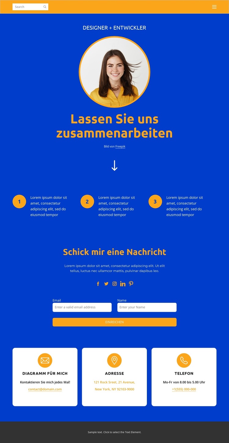 Designer und Entwickler WordPress-Theme