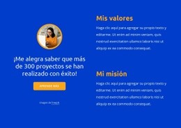 Mis Valores Y Mision: Maqueta De Sitio Web Multipropósito