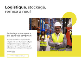 Logistique, Reconditionnement Modèle HTML Simple