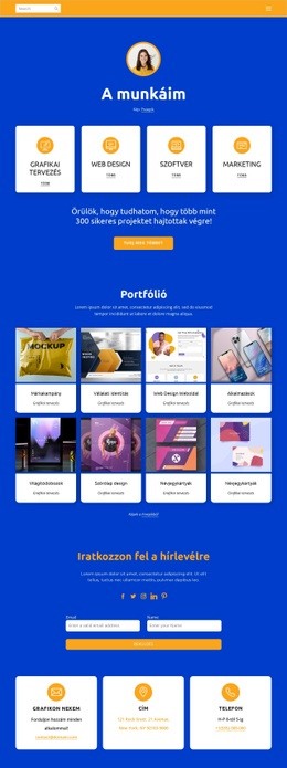 Portfólió Oldal