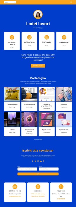 Sito HTML Per Web Design E Progettazione Grafica