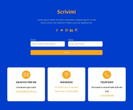 Scrivimi - Modello HTML5