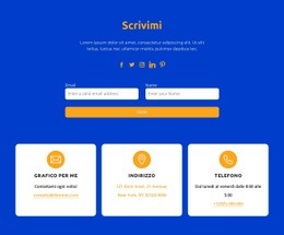 Scrivimi - Modello HTML Di Una Pagina