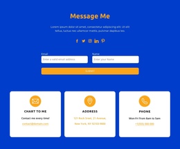 Message Me - One Page Html Template