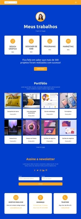 Web Design E Design Gráfico - Modelo HTML5 Personalizado