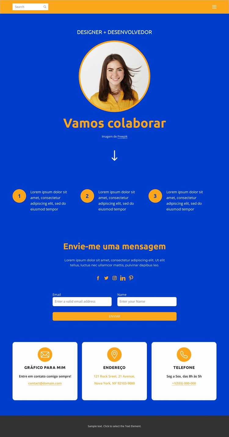 Designer e desenvolvedor Template Joomla