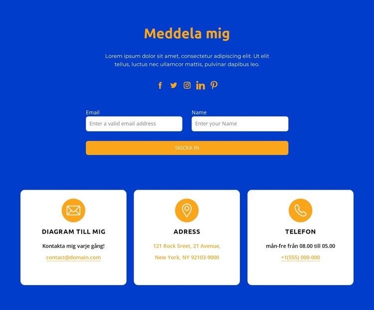 Meddela mig WordPress -tema