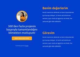 Değerlerim Ve Misyonum HTML5 Şablonu